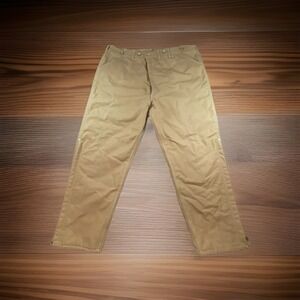 Carhartt Duck Canvas Quilt Line Insulated Pants WQ106 Men 46x32 USA Union Made